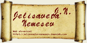 Jelisaveta Nemešev vizit kartica